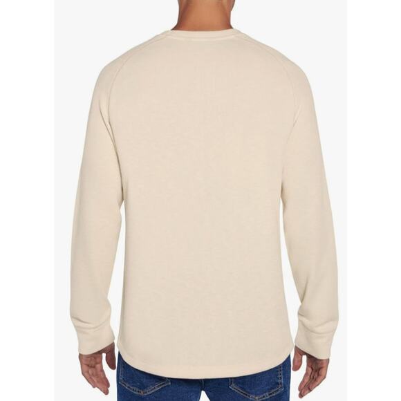 NWT Eddie Bauer Men's Relaxed Fit Knit Crewneck  Cotton Long Sleeve  Irish Cream - Picture 9 of 9